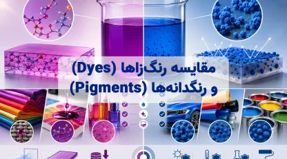 مقایسه رنگ‌زاها (Dyes) و رنگدانه‌ها (Pigments)
